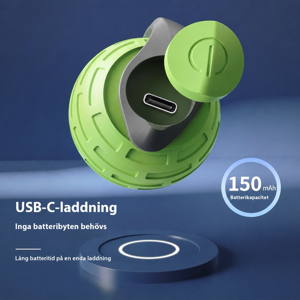 Kattleksak - interaktiv rullboll med USB-laddning